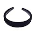 Black Padded Velvet Alice Hair Band Headband 2.5cm by Inca