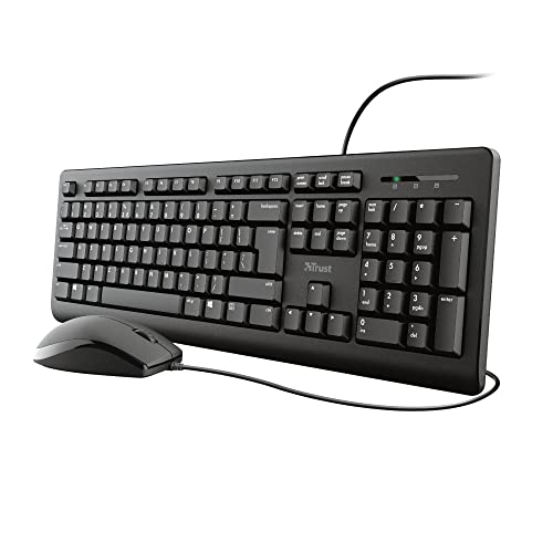 Trust Primo USB-Tastatur, QWERTY, US-Layout, Schwarz