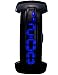 HOTARU Mens Lady BLUE LED Digital Date Black Silicone Bracelet Sport Wrist Watch HTR206-S