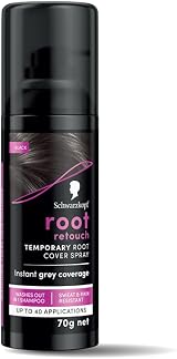 Schwarzkopf Root Retouch Hair Dye Black Temporary Concealer Spray 120Ml