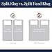 Cosy House Collection Everyday 1500 Series Bed Sheet Set - Ultra Soft & Cool Hotel Bedding - Deep Pocket - Wrinkle, Stain and Fade Resistant - 5 Piece Set (Split King, Grey)