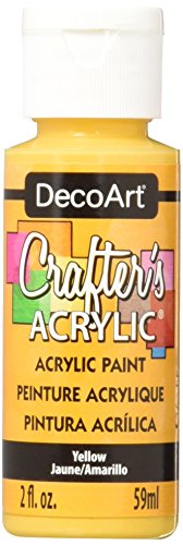 DecoArt Crafter's Acrylic Paint, 2-Ounce, Yellow