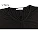MUMUBREAL Women's Short Sleeve V Neck Pocket Loose Casual Tunic T-Shirt Dress