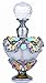 Retro Frosted Glass Perfume Bottles - Empty - Refillable - Vintage with Butterfly Stopper (Butterfly2)