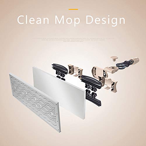 VAIIGO ProfessionalÂ Microfiber Hardwood Floor Mop, Flat Mops with Reusable and Machine Washable Pads for Home/Office Wet or Dry Floor Cleaning,with Mop Organizer Rack