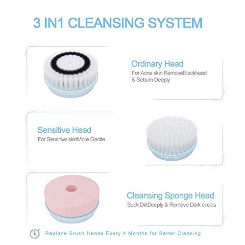 New Version Rechargeable Facial Cleansing Brush Electric Face
