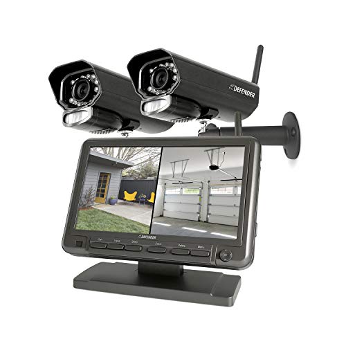 Defender PHOENIXM2 Non WiFi. Plug-in Power Two Security Cameras-Home & Business Surveillance Indoor & Outdoor Bullet…