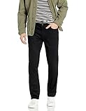 Calvin Klein Jeans Men's Slim Straight Jean, Black, 32x30