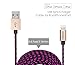 [Apple MFi Certified] Eoso 6.6 Feet/2 M Extra Long Nylon Braided USB Cable with Aluminum Cap on 8 Pin Lightning Connector for iPhone 7 / 6 Plus,iPad Air 2 and More (6.6Ft Golden)