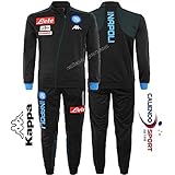 Kappa Napoli SSC PES Poly Navy Tracksuit 2018-2019 no Hoody (XXL - Chest 24'' Waist 17'')