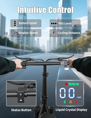 1400W Peak Motor Electric Scooter for Adults, 65 KM of Range Scooter with Seat, 48KM/H Top Speed, 48V Battery, Dual Suspension, Foldable E Scooter for Cargo, Commuting