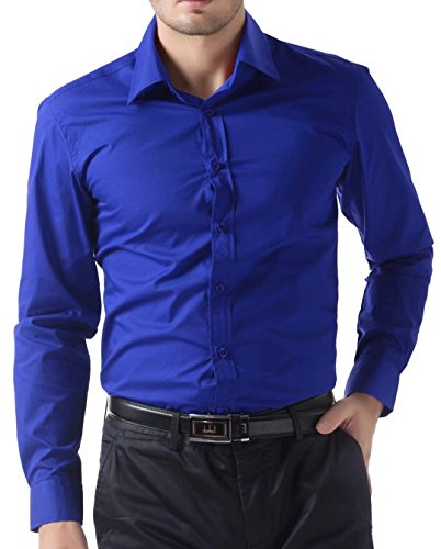 PJ PAUL JONES Luxury Men's Leisure Dress Shirts For Work Button