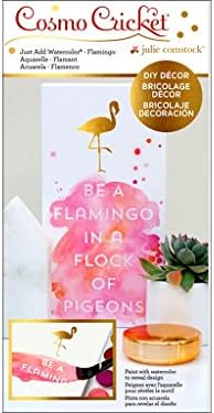 Cosmo Cricket Just Add Watercolor Block, Flamingo, 5 x 10 Inches (COS68729)