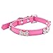 Pet Collar,Haoricu Small Dog Collars Bling Crystal With Bone Necklace Puppy Cat (S, Hot Pink)
