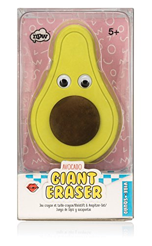 NPW-USA Vibe Squad Giant Avocado Eraser and Pencil Sharpener