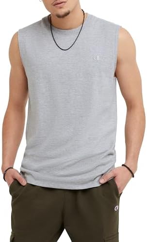 Champion Classic, Pure Cotton T-Shirt, Basic Muscle Tee for Men