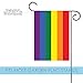 Toland Home Garden Rainbow Pride 12.5 x 18 Inch Decorative Colorful Gay Lesbian LGBTQ Support Garden Flag