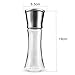 Easehold Pepper Salt Mill Shaker 200ml Glass Container Stainless Steel Adjustable Ceramic Grinder Pack of 2