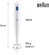 Braun MultiQuick 1 Hand Mixer MQ10.001P 450W Lightweight EasyTwist White view 4