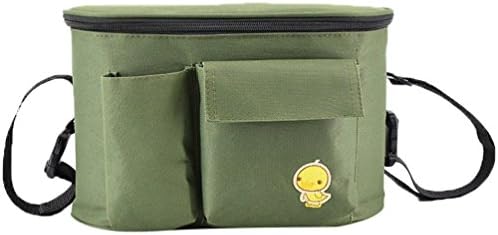 Jitong Printed Stroller Organisers Pram Bag for Mom Large Capacity Crossbody Baby Pushchair Storage Bags (Army Green #1, 30 * 15 * 19.5cm)