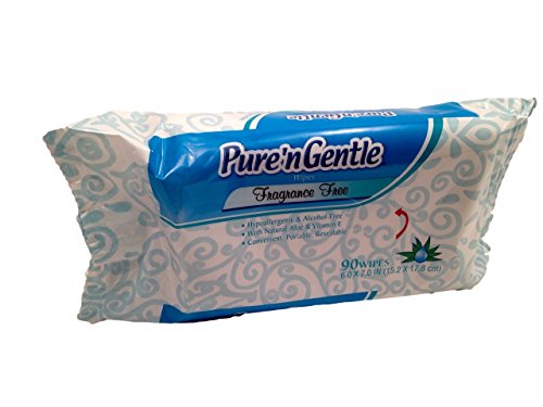 pure n gentle fragrance free wipes