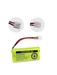 Batería recargable de 2,4 V compatible con teléfonos at&T Vtech BT18433 BT184342 BT28433 BT284342 BT-8300 BATT-6010 BT1011 BT1018 BT1022 BT1031 89-1326-00 89-1330-01-00 CPH-515D