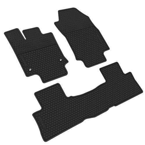 iallauto All Weather Floor Liners Custom Fit for Toyota Rav4 2019 Heavy Duty Rubber Car Mats Front and Rear Seat Vehicle Carpet-Full Black Odorless