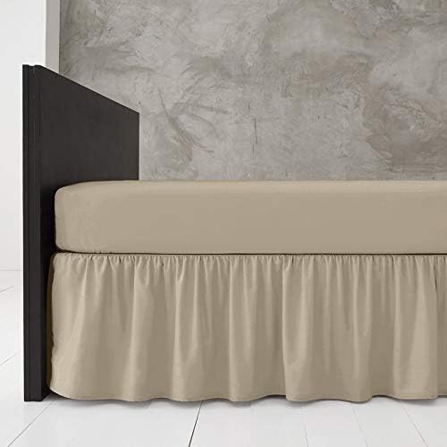 Rohi Base Valance Bed Sheet Frilled Design FIT Over Base 16" Deep