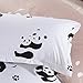 Duvet Cover Bedding Set 3-Pieces Twin Size, White and Black Panda Animal Patterns Design Prints,Without Comforter (Twin, (1Duvet Cover+2Pillowcases)#02)