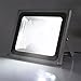 LEDMO LED Flood Light, 50W White 6000K, Waterproof IP65, 1600lm, 100W Halogen Equivalent, Security Lights for outdoor, Gray, floodlight