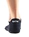 toesox Women's Low Rise Full Toe Grip Non-Slip for Ballet, Yoga, Pilates, Barre Toe Socks, Small, Black