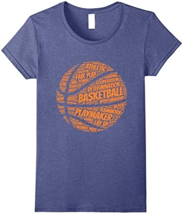 Womens Basketball shirt gift for boys, girls, men and women Medium Heather Blue