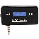 ALLMET 3.5mm Wireless Car FM Radio Transmitter Audio For iphone ipod Galaxy S mp3 play,Rechargeable Jack Stereo Radio Car FM Transmitter Car Audio for iPhone 4 4S 5 iPod Touch iPad2 3 4 ipad mini MP3 Player Samsung HTC Smartphones Cell Phones Support