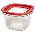 Rubbermaid Premier Easy Find Lids Food Storage Containers, 7 Cup, Racer Red