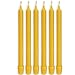 BCandle 100% Pure Beeswax Candles (Set of 6) 8-Hour Organic Hand Made - 8 Inches Tall, 3/4 Inch Diameter; Tapers