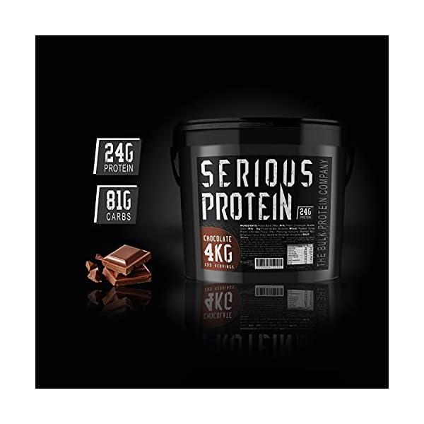 The-Bulk-Protein-Company-SERIOUS-Protein-4kg-Low-Carb-Lean-Protein-Powder-24g-Per-Serving-Chocolate-Flavour The Bulk Protein Company - SERIOUS Protein 4kg - Low Carb Lean Protein Powder - 24g Per Serving (Chocolate)