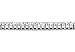 L & L Nation Mens Silver Tone Clear Cz 2 Row Hip Hop Bracelet 8