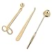 LOHOTEK Candle Snuffer, Candle Wick Trimmer & Wick Dipper Candle Accessories (Champange Gold)
