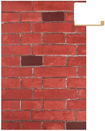 Wallpaper Waterproof PVC 3D Brick Wallpaper Background Wall deep red