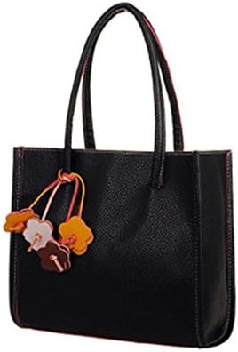 Women Bag, Fashion Flower Single Shoulder Bag Women Handbag (Black)