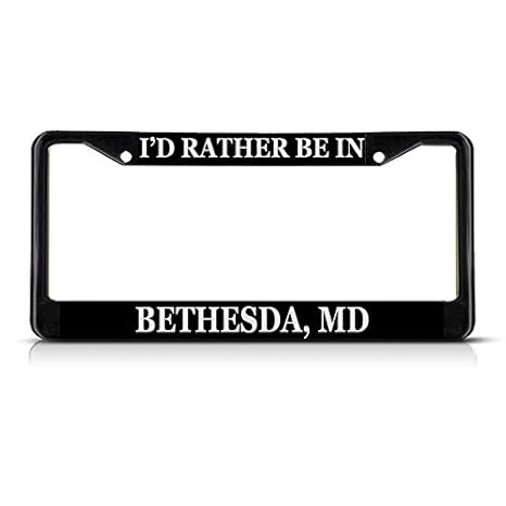 Amazon Com Sign Destination Metal Insert License Plate Frame I D