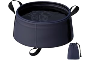 Collapsible Bucket with Handle Portable & Ultra Lightweight Outdoor Basin Bucket Folding Buckets for Finshing Camping Hiking