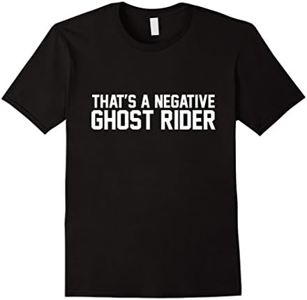 Men's That's A Negative Ghost Rider Shirt Medium Black