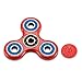Toplay Fidget Spinner Toy Stress Reducer Ceramic Bearing - Perfect For ADD, ADHD, Anxiety, and Autism Adult Children (Red-blue)