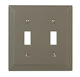 Amerelle Steps Double Toggle Cast Metal Wallplate