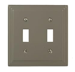 Amerelle Steps Double Toggle Cast Metal Wallplate