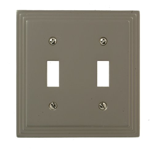 Amerelle Steps Double Toggle Cast Metal Wallplate