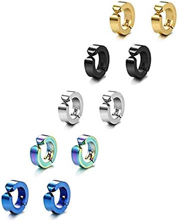 Phenomenal Multicolour Stainless Steel Earrings for Men
