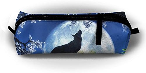 Portable Travel Wolf Large Make Up Cosmetic Bag Pen Stationery Storage Clutch Bag