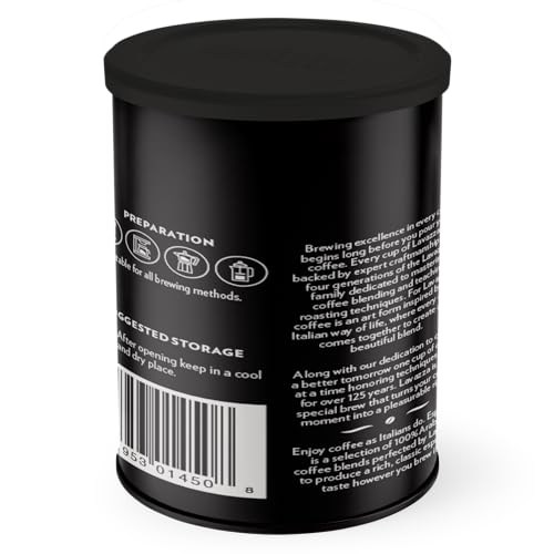 LAVAZZA CAFFE ESPRESSO GROUND COFFEE BLEND, MEDIUM ROAST, 8-OUNCE CAN